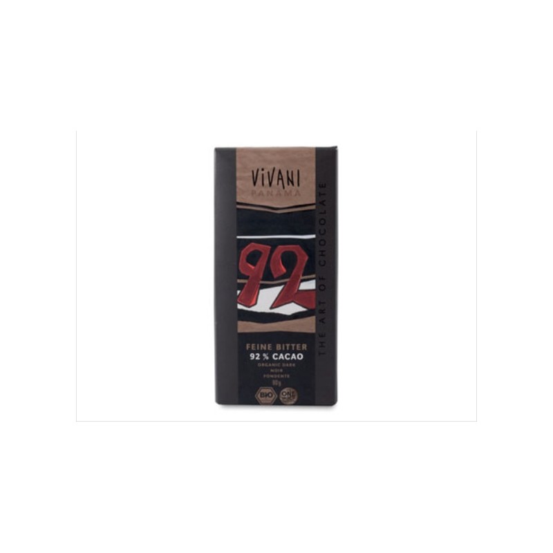 Vivani - Cioccolato Fondente 92% (gr.80)