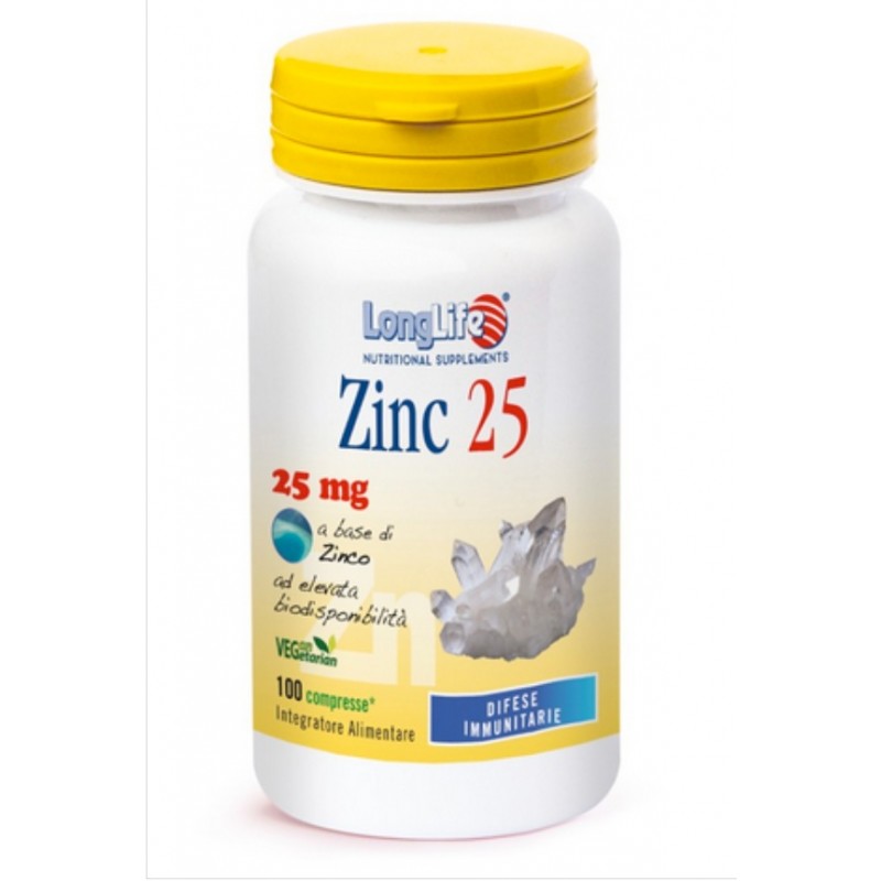 Long Life - Zinc 25 (cps.100)